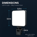 Selfie Clip-On Light with 3 Modes, 10 Brightness Levels by LJGDeals