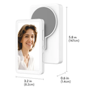 Vlog Selfie Monitor Screen Magnetic Rear Camera Phone Monitor Wireless Selfie Monitor Screen with 33FT Remote for Vlog Live Stream Compatible with IOS by LJGDeals