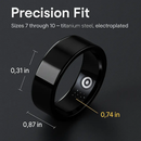 Smart Ring Health Tracker Fitness/Sleep/Stress/HRV Tracker with Charging Case Magnetic Charging Cable for Women & Men Compatible with iOS & Android 7- by LJGDeals