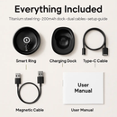 Smart Ring Health Tracker Fitness/Sleep/Stress/HRV Tracker with Charging Case Magnetic Charging Cable for Women & Men Compatible with iOS & Android 7- by LJGDeals