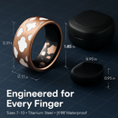 Smart Ring Health Tracker Fitness/Sleep/Stress/HRV Tracker with Charging Case Magnetic Charging Cable for Women & Men Compatible with iOS & Android 7- by LJGDeals