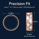 Smart Ring Health Tracker Fitness/Sleep/Stress/HRV Tracker with Charging Case Magnetic Charging Cable for Women & Men Compatible with iOS & Android 7- by LJGDeals