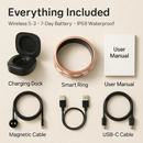 Smart Ring Health Tracker Fitness/Sleep/Stress/HRV Tracker with Charging Case Magnetic Charging Cable for Women & Men Compatible with iOS & Android 7- by LJGDeals