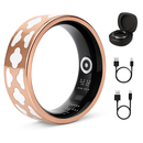 Smart Ring Health Tracker Fitness/Sleep/Stress/HRV Tracker with Charging Case Magnetic Charging Cable for Women & Men Compatible with iOS & Android 7- by LJGDeals