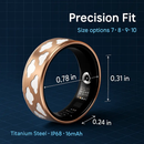 Smart Ring Health Tracker Fitness/Sleep/Stress/HRV Tracker with Charging Case Magnetic Charging Cable for Women & Men Compatible with iOS & Android 7- by LJGDeals