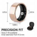 Smart Ring Health Tracker Fitness/Sleep/Stress/HRV Tracker with Charging Case Magnetic Charging Cable for Women & Men Compatible with iOS & Android 7- by LJGDeals