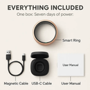 Smart Ring Health Tracker Fitness/Sleep/Stress/HRV Tracker with Charging Case Magnetic Charging Cable for Women & Men Compatible with iOS & Android 7- by LJGDeals