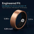 Smart Ring Health Tracker Fitness/Sleep/Stress/HRV Tracker with Charging Case Magnetic Charging Cable for Women & Men Compatible with iOS & Android 7- by LJGDeals