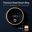 Smart Ring Health Tracker Fitness/Sleep/Stress/HRV Tracker with Charging Case Magnetic Charging Cable for Women & Men Compatible with iOS & Android 7- by LJGDeals