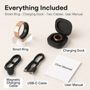 Smart Ring Health Tracker Fitness/Sleep/Stress/HRV Tracker with Charging Case Magnetic Charging Cable for Women & Men Compatible with iOS & Android 7- by LJGDeals