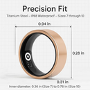 Smart Ring Health Tracker Fitness/Sleep/Stress/HRV Tracker with Charging Case Magnetic Charging Cable for Women & Men Compatible with iOS & Android 7- by LJGDeals