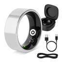 Smart Ring Health Tracker Fitness/Sleep/Stress/HRV Tracker with Charging Case Magnetic Charging Cable for Women & Men Compatible with iOS & Android 7- by LJGDeals