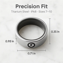 Smart Ring Health Tracker Fitness/Sleep/Stress/HRV Tracker with Charging Case Magnetic Charging Cable for Women & Men Compatible with iOS & Android 7- by LJGDeals