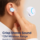 Wireless TWS Earbuds: Crisp Sound, Comfort Fit by LJGDeals