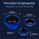 Phone Camera Lens Kit Magnetic 180°Fisheye Lens 0.67xWide Angle 10X Macro Lens for iPhone X /8/7/6s Samsung Galaxy S10/S9 by LJGDeals