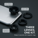 Phone Camera Lens Kit Magnetic 180°Fisheye Lens 0.67xWide Angle 10X Macro Lens for iPhone X /8/7/6s Samsung Galaxy S10/S9 by LJGDeals