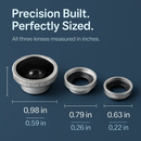 Phone Camera Lens Kit Magnetic 180°Fisheye Lens 0.67xWide Angle 10X Macro Lens for iPhone X /8/7/6s Samsung Galaxy S10/S9 by LJGDeals