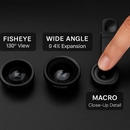 3-in-1 Universal Clip Photo Lens Kit for Smartphones by LJGDeals