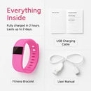Fitness Tracker Activity Tracker Watch IP56 Waterproof Bracelet Fitness Band Sleep Monitor Pedometer Sedentary Reminder Call Message Notification by LJGDeals