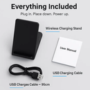 Wireless Charger with Dual Coils - Fast, Case-Friendly Stand by LJGDeals