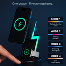 3-in-1 MagSafe Wireless Charger with RGB Lighting by LJGDeals