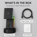 3-in-1 MagSafe Wireless Charger with RGB Lighting by LJGDeals