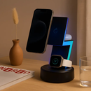 3-in-1 MagSafe Wireless Charger with RGB Lighting by LJGDeals