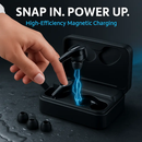 True Wireless Earbuds with Magnetic Charging Dock by LJGDeals