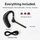 Earpiece ENC Wireless Earbuds for Business & Travel by LJGDeals