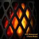 4-in-1 Flame LED Outdoor Speaker with Hook Stake by LJGDeals