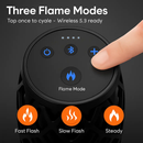 4-in-1 Flame LED Outdoor Speaker with Hook Stake by LJGDeals
