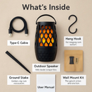 4-in-1 Flame LED Outdoor Speaker with Hook Stake by LJGDeals