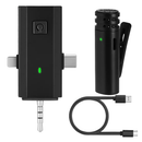 Wireless Clip-On Microphone with 3-in-1 Receiver – 2 Pack by LJGDeals