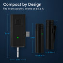 Wireless Clip-On Microphone with 3-in-1 Receiver – 2 Pack by LJGDeals