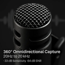 Wireless Clip-On Microphone with 3-in-1 Receiver – 2 Pack by LJGDeals