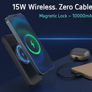Magnetic Wireless Power Bank with Built-in Cable by LJGDeals