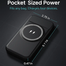 Magnetic Wireless Power Bank with Built-in Cable by LJGDeals