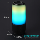 Portable Wireless Speaker with 6-Color Lights for Home by LJGDeals