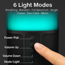 Portable Wireless Speaker with 6-Color Lights for Home by LJGDeals