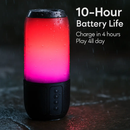 Portable Wireless Speaker with 6-Color Lights for Home by LJGDeals