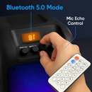 Portable Wireless Party Speaker with RGB Lights by LJGDeals