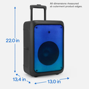 Portable Wireless Party Speaker with 5 Color LED Modes by LJGDeals