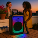 Portable Wireless Party Speaker with 5 Color LED Modes by LJGDeals