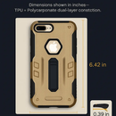 Rugged Case for iPhone 8 Plus - Durable Protection, Grippy by LJGDeals