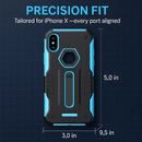 Rugged Phone Case for iPhone X with Kickstand by LJGDeals