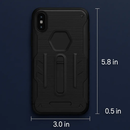 Rugged Phone Case for iPhone X with Kickstand by LJGDeals