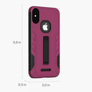 Rugged Phone Case for iPhone X with Kickstand by LJGDeals