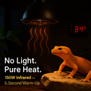 Ceramic Infrared Heat Lamp for Reptile Terrariums (No Light) by LJGDeals