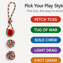 Christmas Dog Rope Chew Toys Set for Puppies and Dogs by LJGDeals