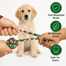 Christmas Dog Rope Chew Toys Set for Puppies and Dogs by LJGDeals